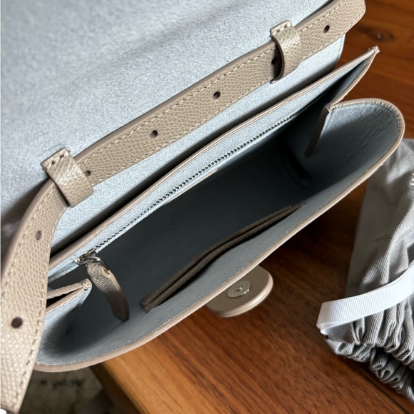 Senreve Aria Belt Bag in Pebbled Sand leather with Silver hardware - Picture 4 of 8